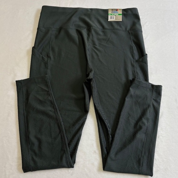 32 Degrees Cool Thin Ribbed Skinny Leggings, Urban Chic/Green, Size XL, NWT - Picture 6 of 14